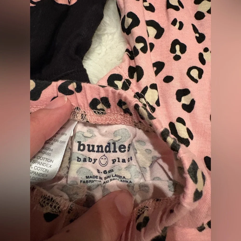 Baby Girl Mixed Clothing Set - Pink Leopard & Black - Picture 5 of 5